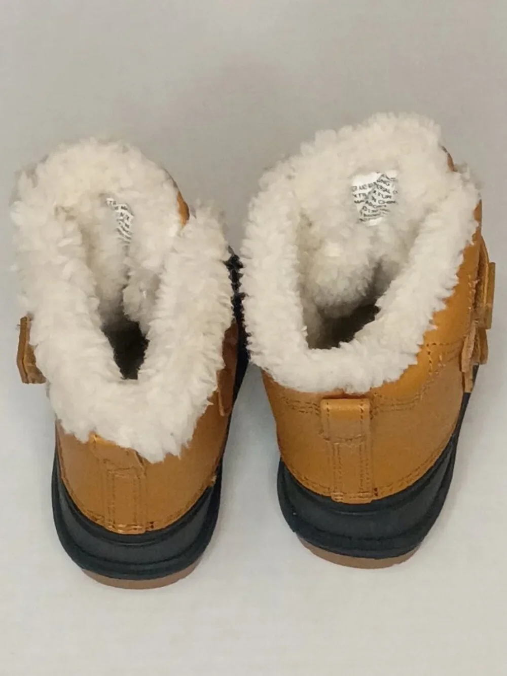 Cat & Jack Toddler Winter Boots Size 5 | Brown Faux Fur Snow Shoes